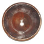 Mexican Copper Hammered Sink -- s6004 Round Dolphin